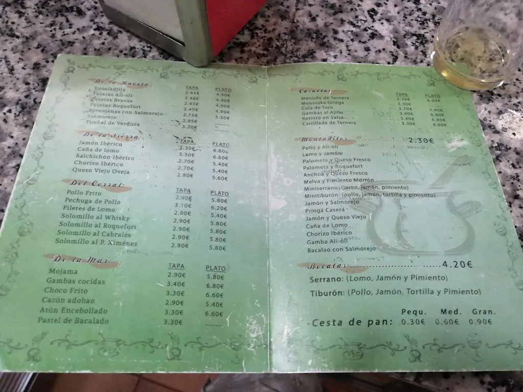 Menu_Restaurante La Cuchara Andaluza_Alcalá de Guadaira_image_1
