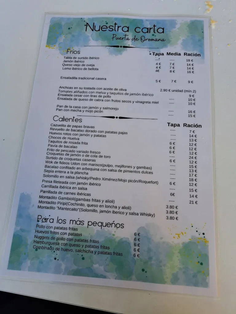 Menu_Restaurante Puerta de Oromana_Alcalá de Guadaira_image_3