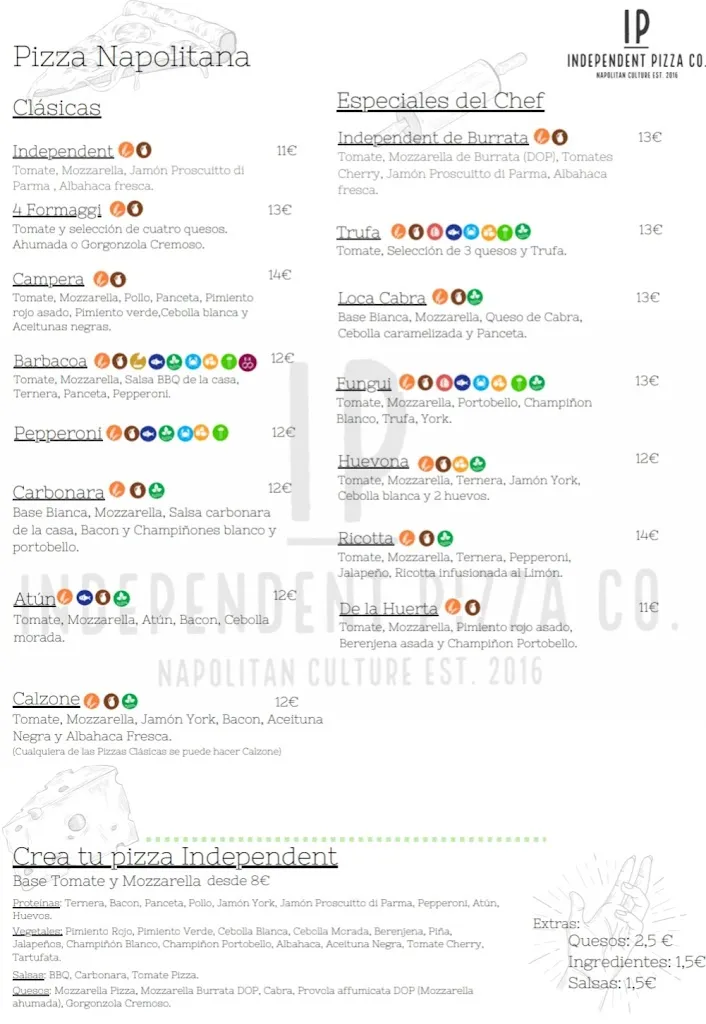 Menu_Independent Pizza Company_Alcalá de Guadaira_image_1