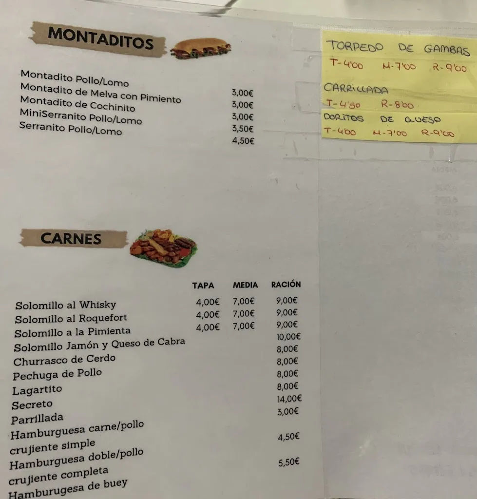 Menu_Restaurante El Rincon De La Tapa_Alcolea del Río_image_2