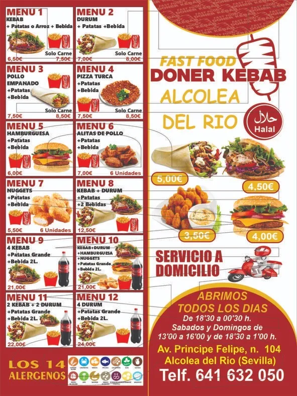 Menu_Doner kebab Alcolea del Rio_Alcolea del Río_immagine_4