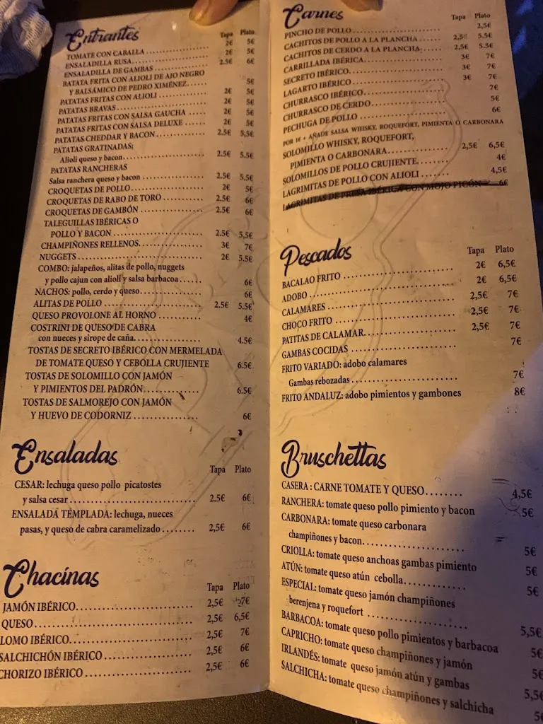 Menu_Paco Bar_Alcolea del Río_image_1