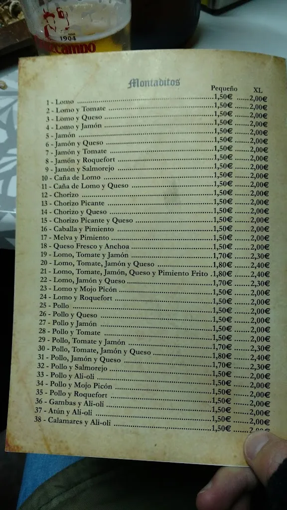 Menu_Paco Bar_Alcolea del Río_image_2