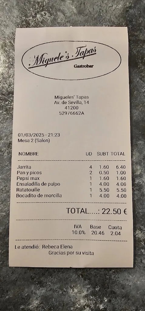 Alberto B.R._Bar Miguele's Tapas_Alcalá del Río_review