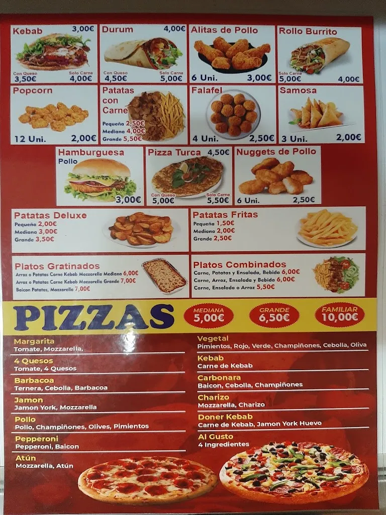 Menu_Doner kebab fast food y pizzeria_Alcalá del Río_image_4
