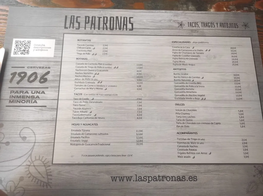 Menu_Las Patronas Almería_Almería_immagine_1