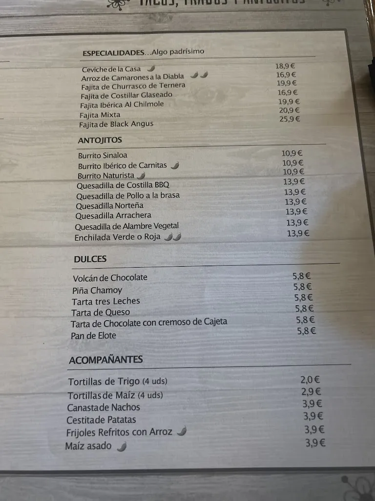 Menu_Las Patronas Almería_Almería_immagine_2