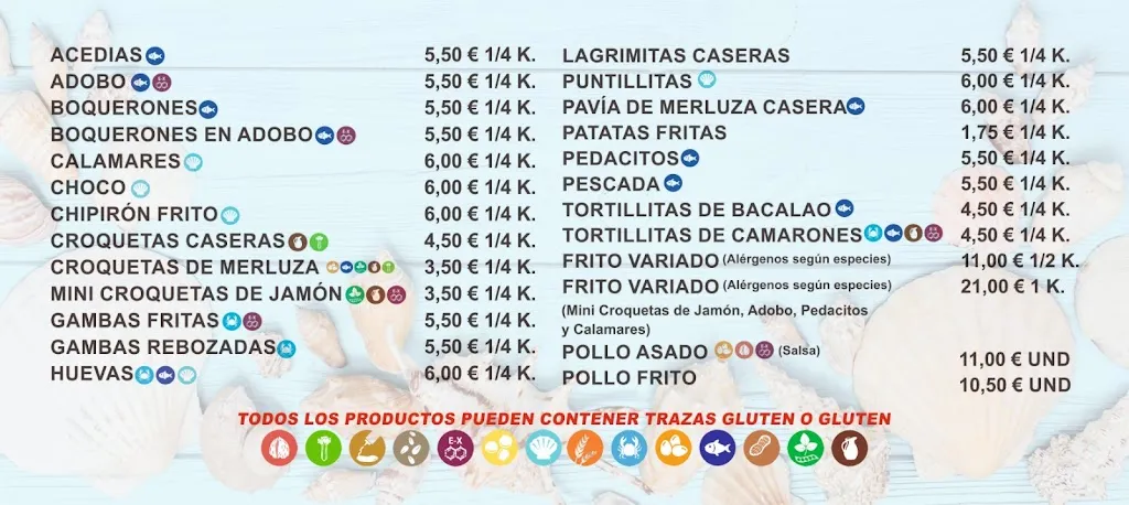 Menu_El abuelo pescaero_Alcalá del Río_image_1