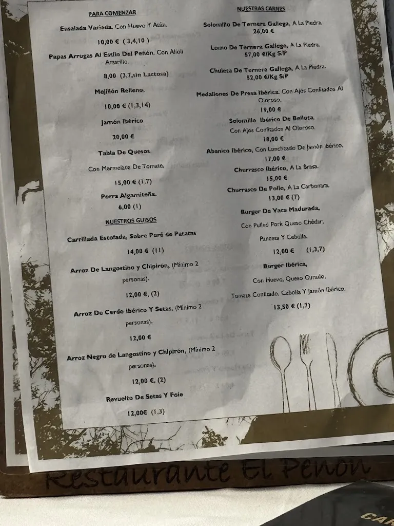 Menu_Restaurante Camping de Algamitas Peñon_Algámitas_immagine_4
