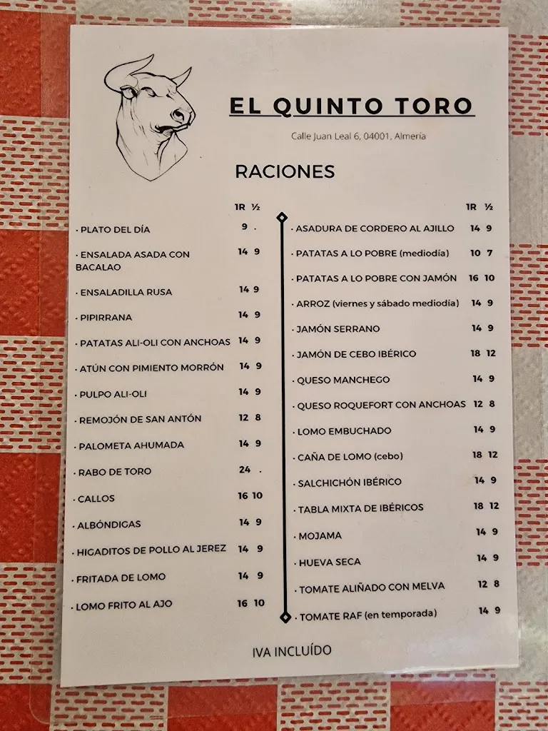 Menu_El Quinto Toro_Almería_image_2