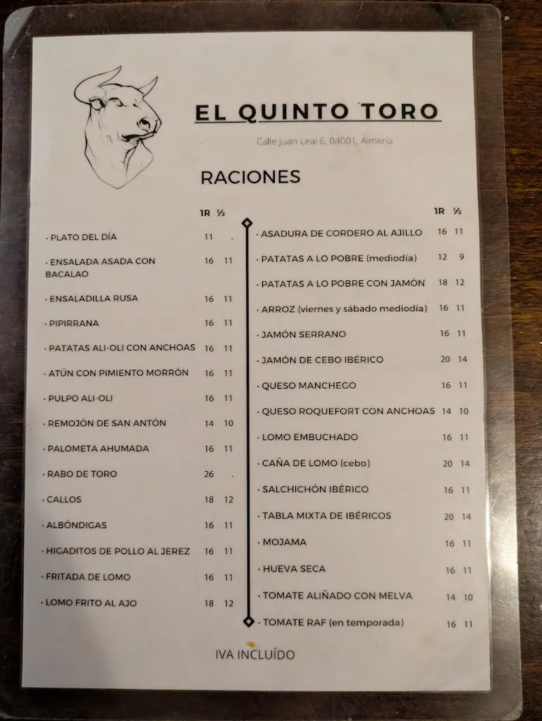 Menu_El Quinto Toro_Almería_image_3