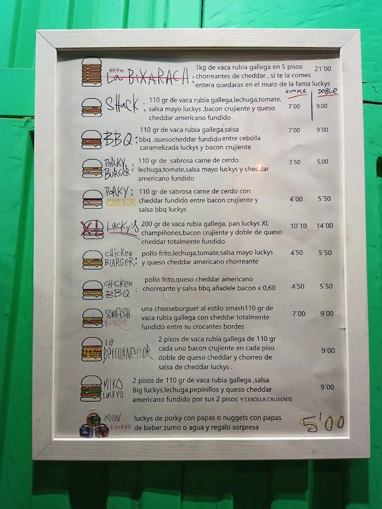 Menu_Lucky's burger_Algaba La_image_4