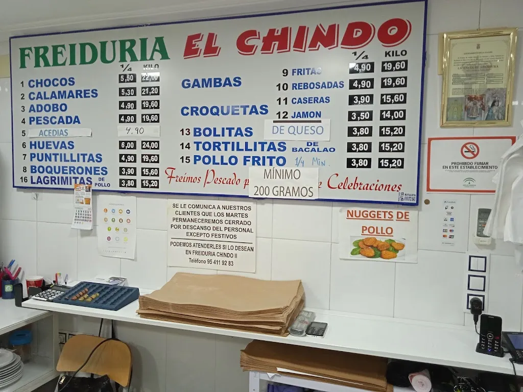 Menu_El Chindo 1, Freidurías_Algaba La_image_2