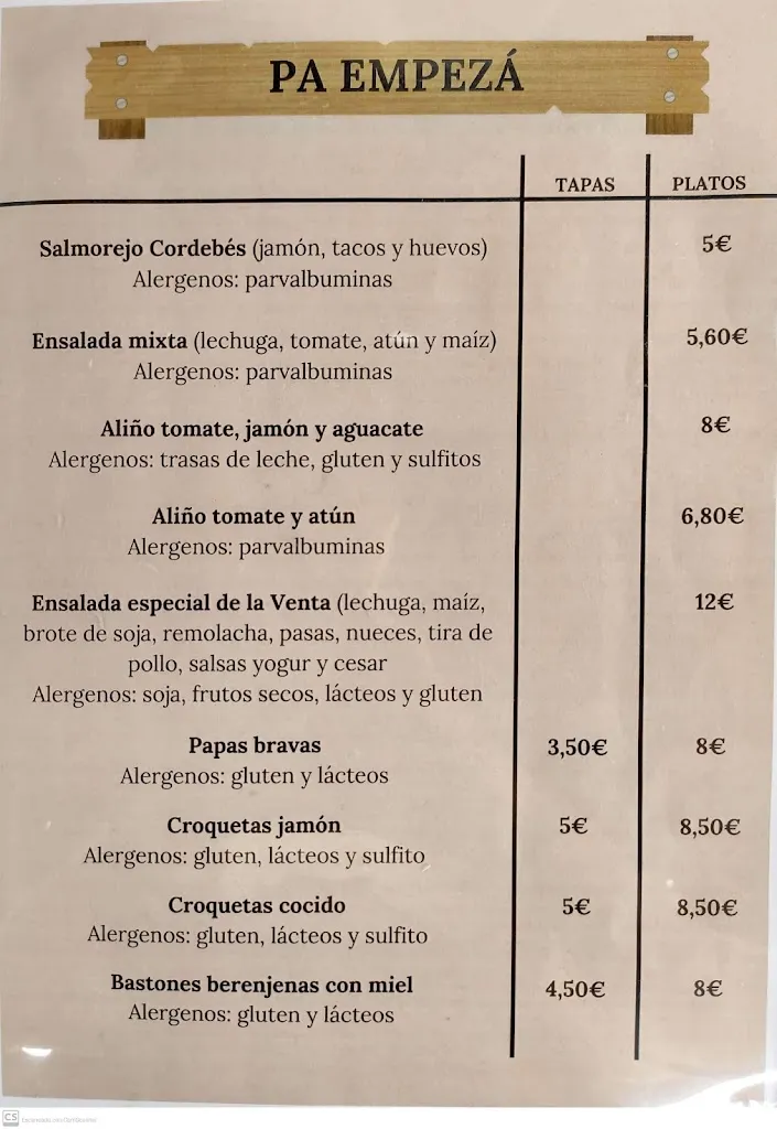 Menu_Venta la Pringa_Algaba La_immagine_1