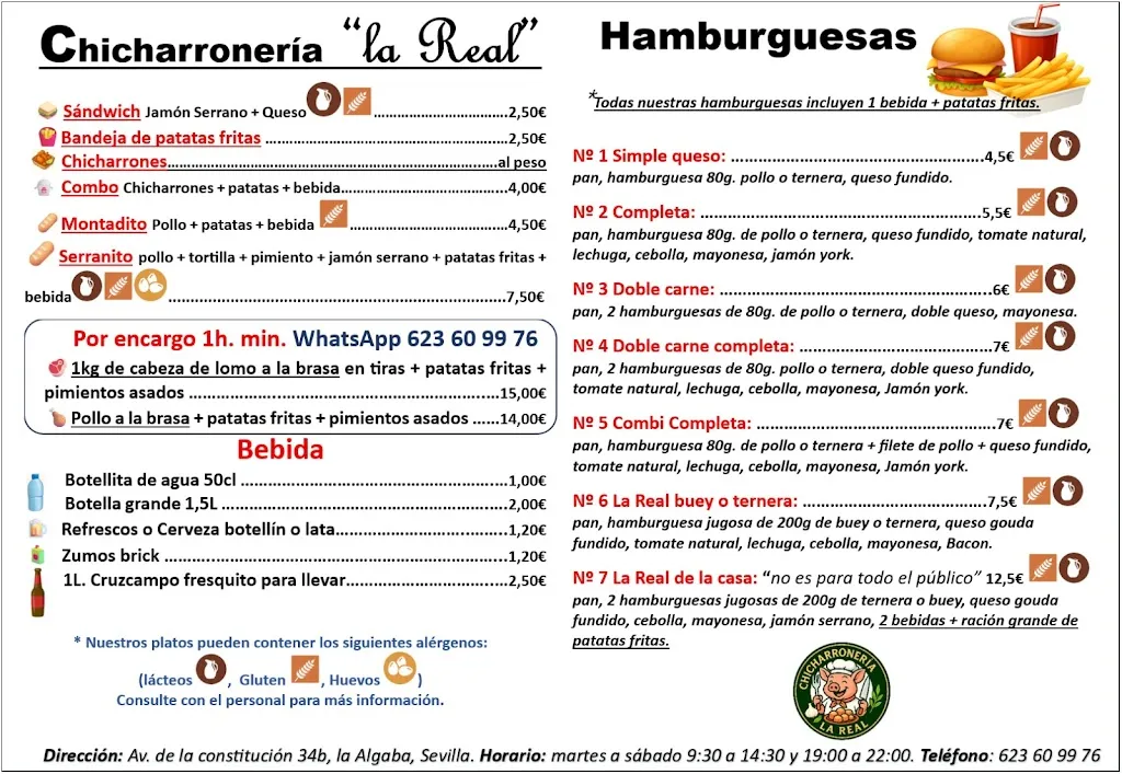 Menu_Chicharroneria La Real_Algaba La_image_1