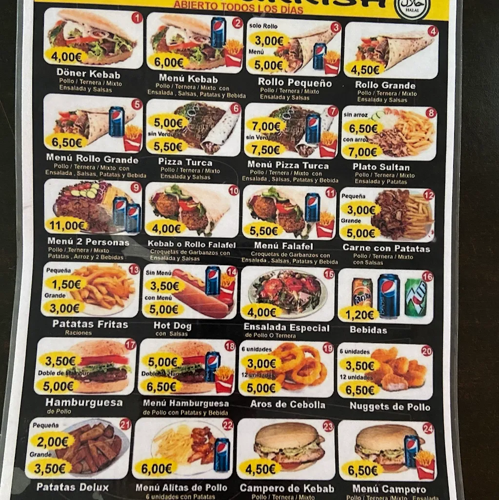 Menu_Restaurante Kebab Turkish_Algaba La_image_1