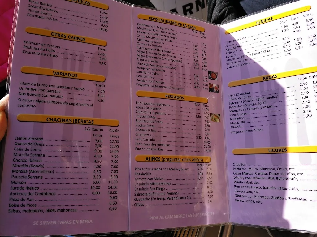 Menu_Cafetería Restaurante San Diego_Almensilla_immagine_4