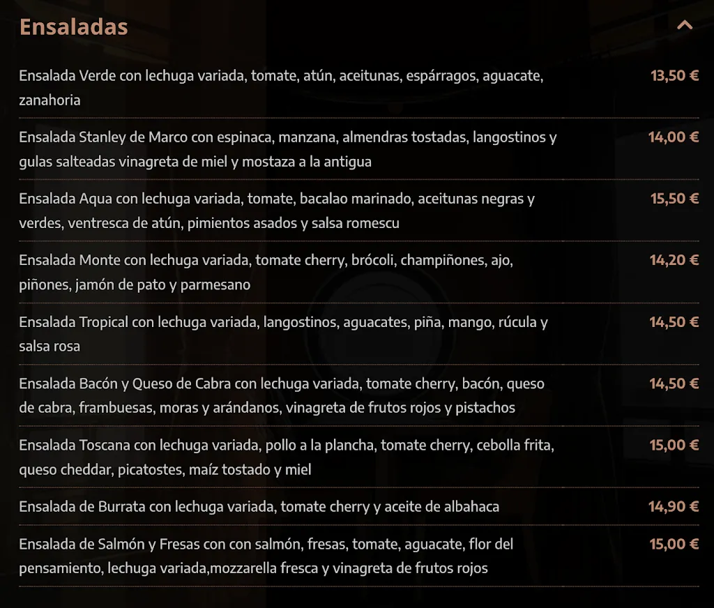 Menu_Restaurante Stanley & de Marco Almería_Almería_image_3