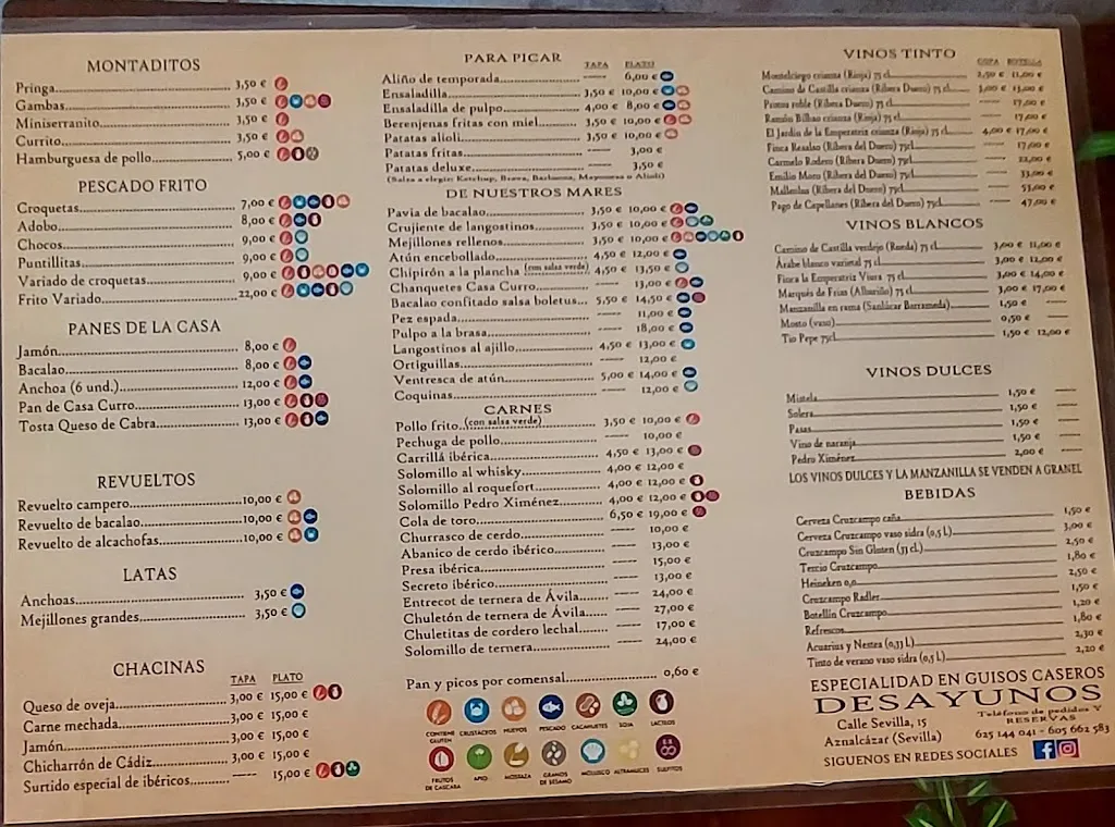 Menu_Restaurante Casa Curro Aznalcázar_Aznalcázar_image_1