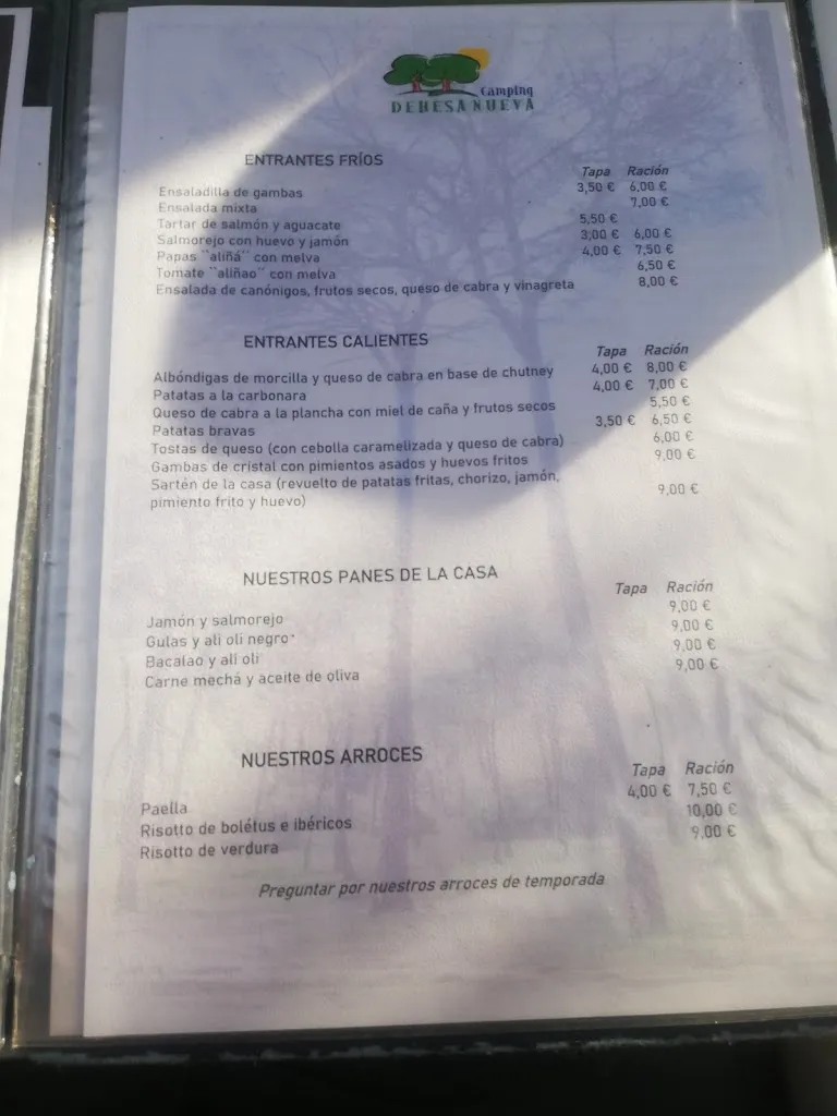 Menu_Bar Restaurante Dehesa Nueva_Aznalcázar_image_1