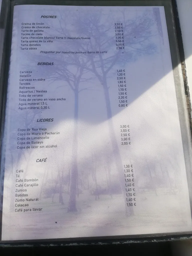 Menu_Bar Restaurante Dehesa Nueva_Aznalcázar_image_2