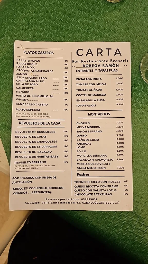 Menu_Bodega Ramón_Aznalcóllar_image_1