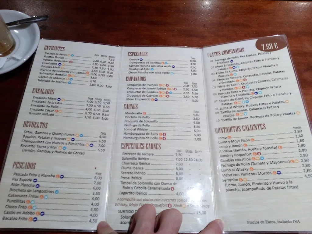 Menu_Cafeteria-Restaurante Los Arcos_Aznalcóllar_image_1