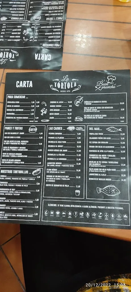 Menu_Bar la Tórtola_Arahal_image_3