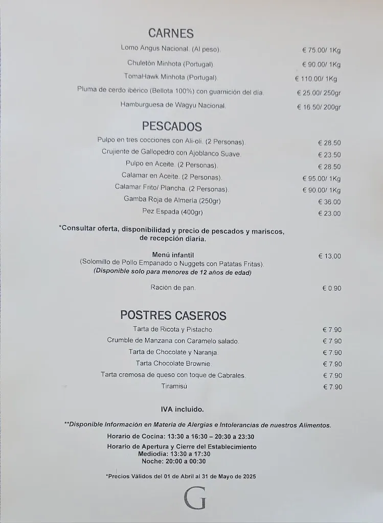 Menu_Restaurante Goleta Cabo de Gata. FRENTE AL MAR_Almería_image_4