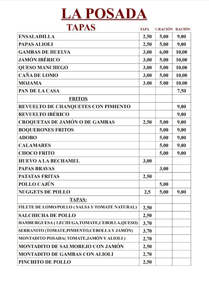 Menu_Bar La Posada_Benacazón_image_4