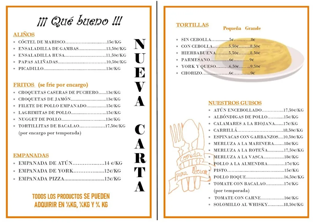 Menu_¡QUÉ BUENO!_Benacazón_immagine_1