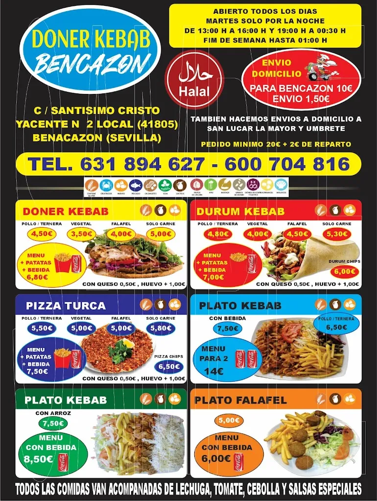 Menu_Benacazon Döner Kebab y pizzeria_Benacazón_image_2