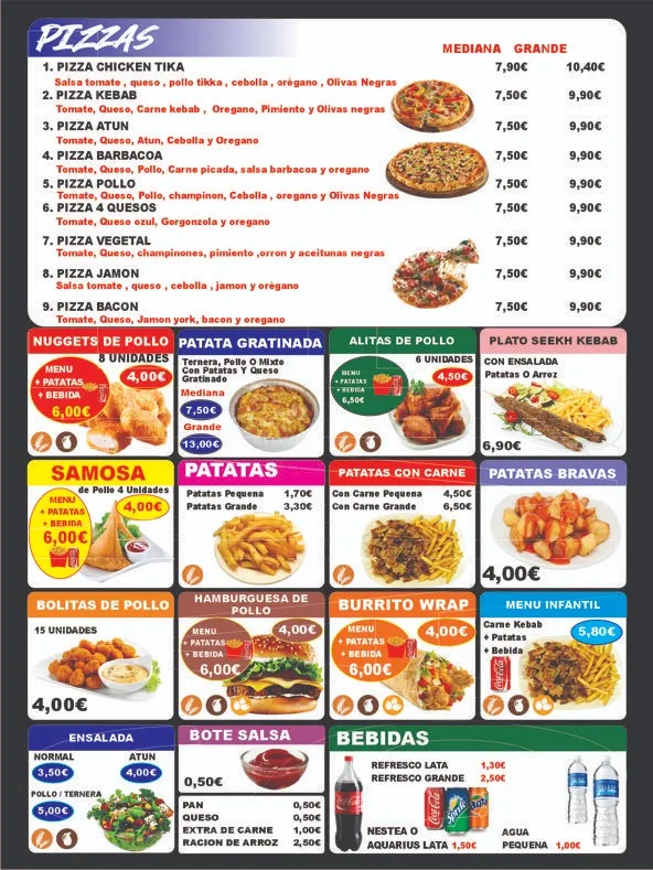 Menu_Benacazon Döner Kebab y pizzeria_Benacazón_image_3