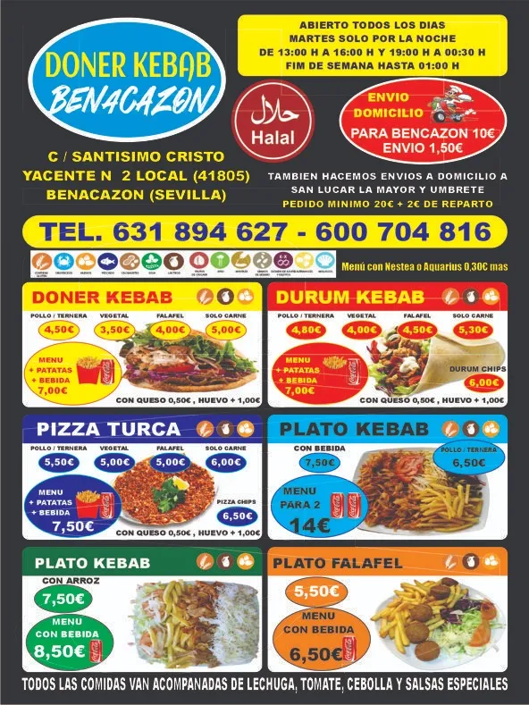 Menu_Benacazon Döner Kebab y pizzeria_Benacazón_image_4