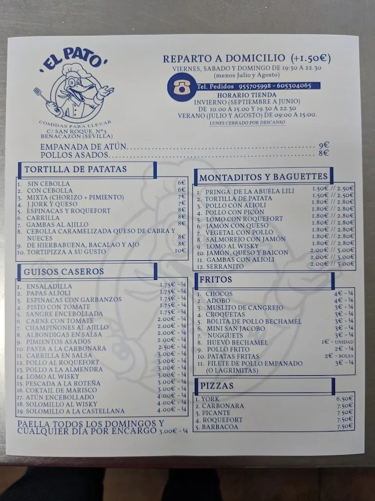 Menu_Comidas el Pato_Benacazón_image_4