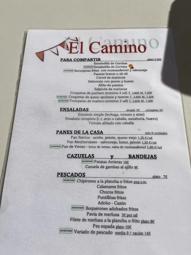 Menu_MESON EL CAMINO BRENES_Brenes_image_1