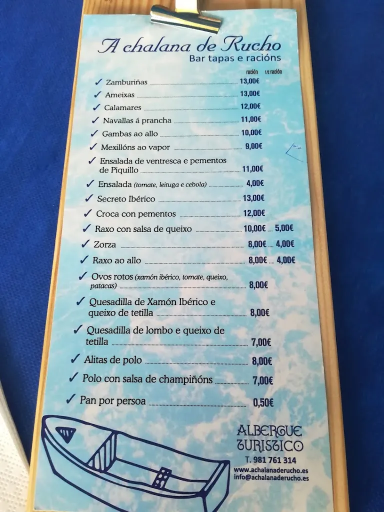 Menu_A Chalana de Rucho_Carnota_immagine_4