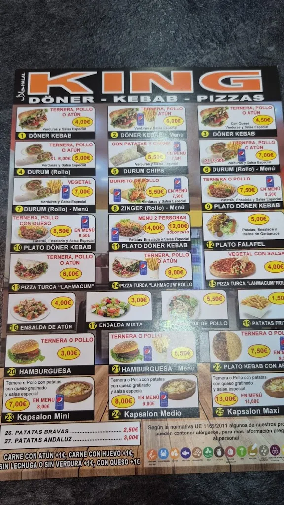 Menu_King kebab brenes_Brenes_image_2