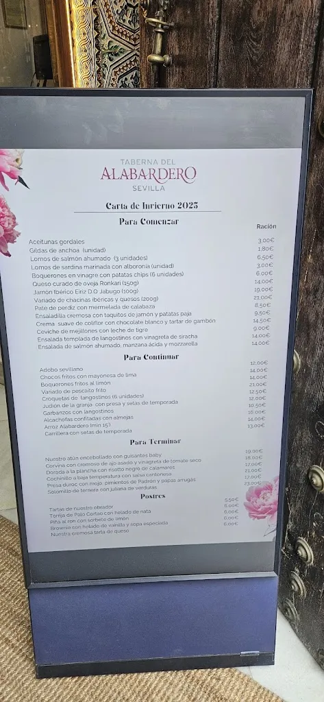 Menu_Abazero Restaurante Andaluz_Bormujos_image_3