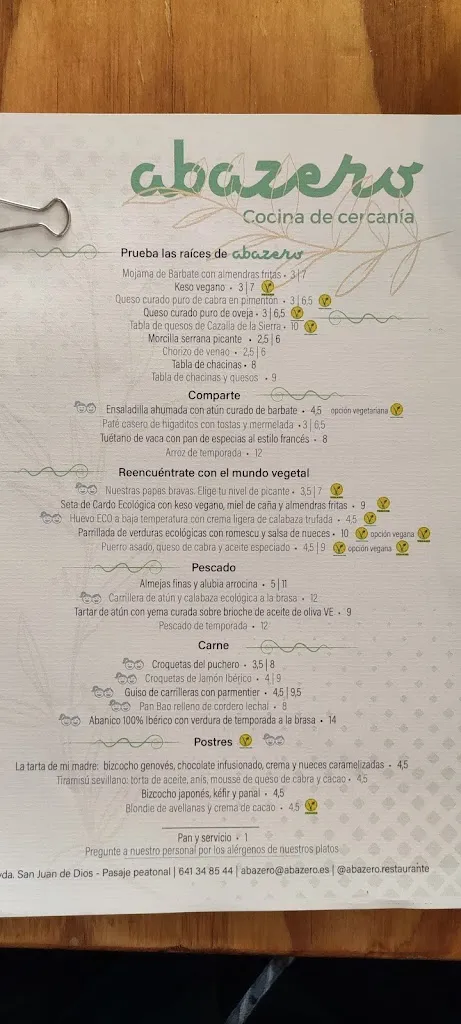 Menu_Abazero Restaurante Andaluz_Bormujos_image_4