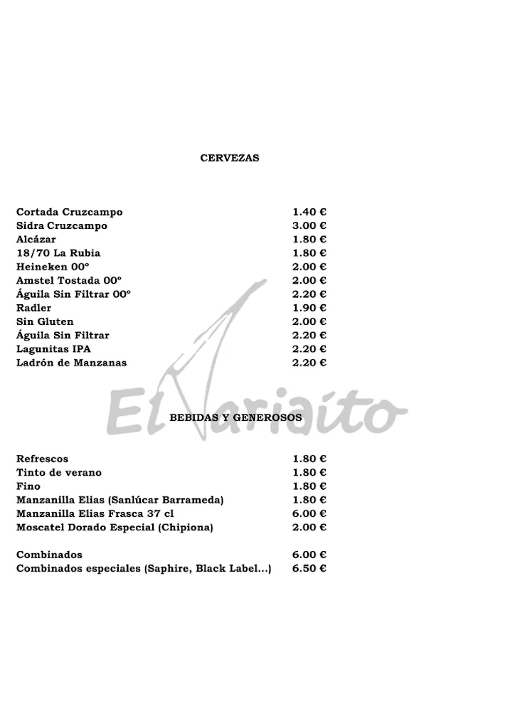 Menu_El Variaito | Freiduría | Marisquería| Cervecería | Bormujos_Bormujos_image_4