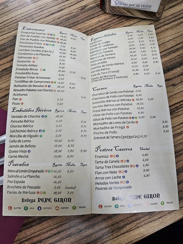 Menu_Bodega Pepe Girón_Bormujos_immagine_3