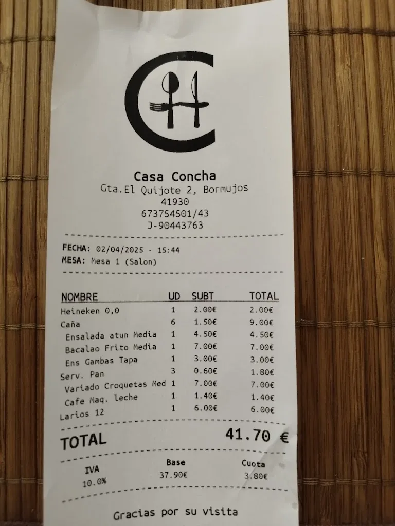 miguel angel_Restaurante Casa Concha_Bormujos_review