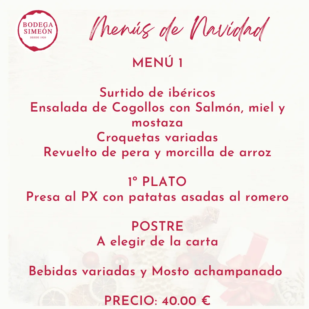 Menu_BODEGA SIMEÓN - Arroces en el Aljarafe, Migas y Platos caseros para Comer en Bormujos_Bormujos_immagine_1