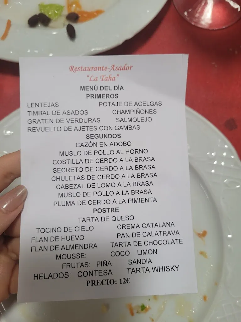 Menu_La Tahá restaurante_Canjáyar_immagine_3