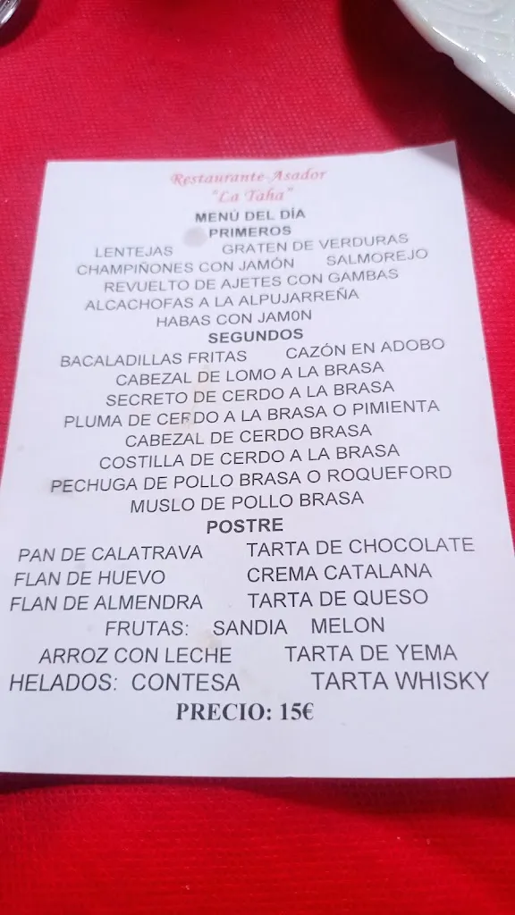 Loida ubeda castro_La Tahá restaurante_Canjáyar_recensione