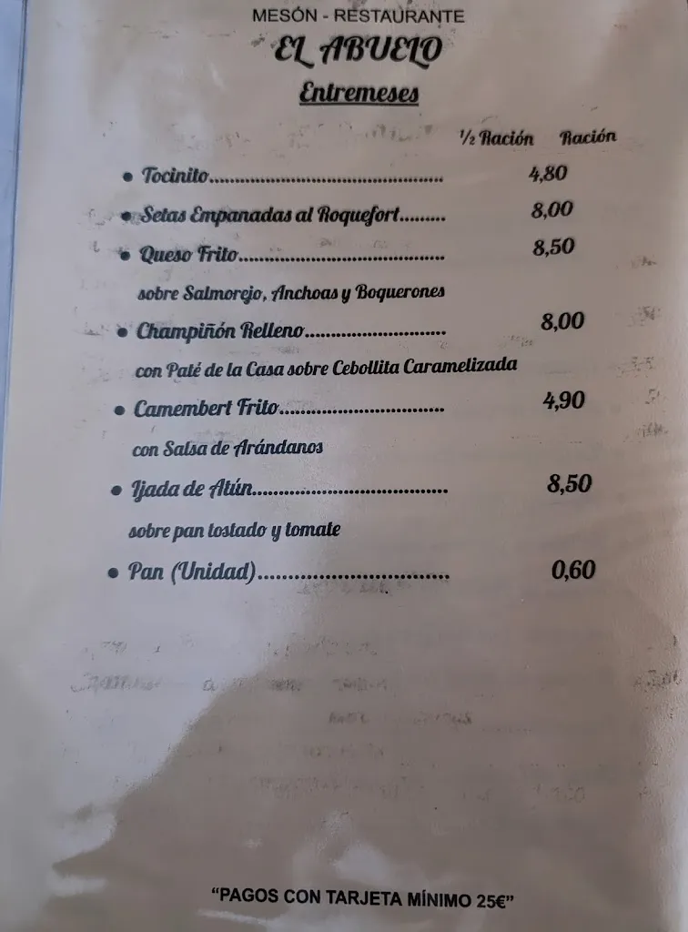 Menu_Mesón El Abuelo_Burguillos_image_3