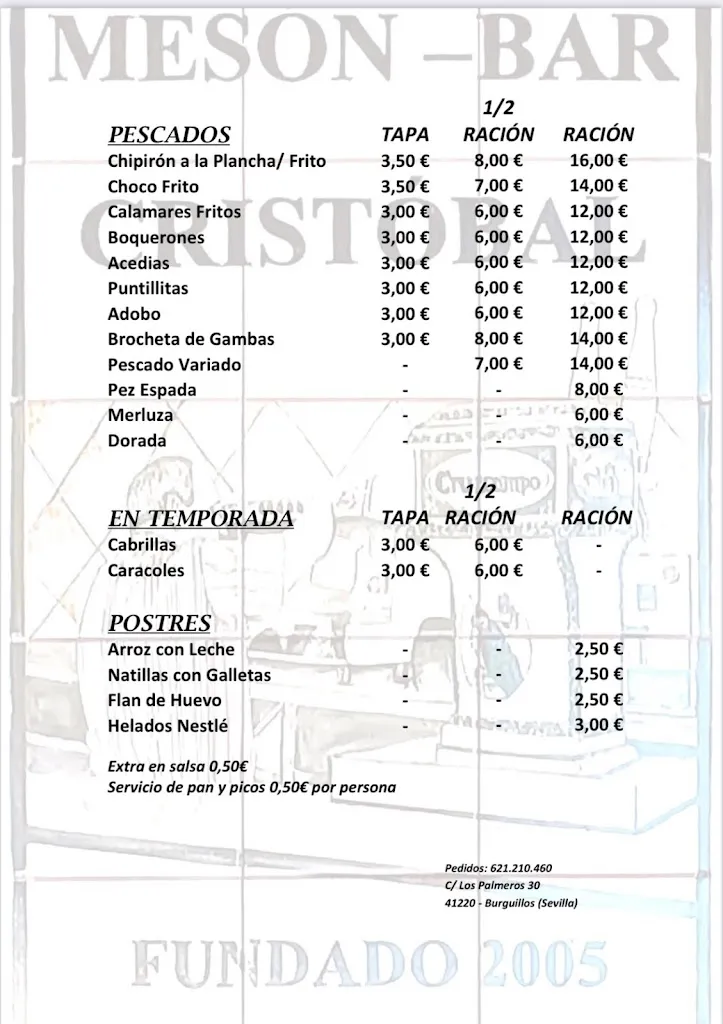 Menu_Bar-Restaurante Casa Cristóbal_Burguillos_image_2