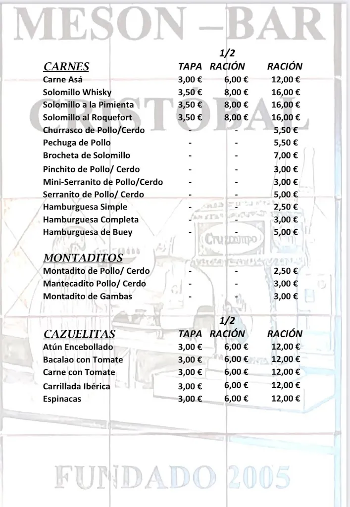 Menu_Bar-Restaurante Casa Cristóbal_Burguillos_image_3
