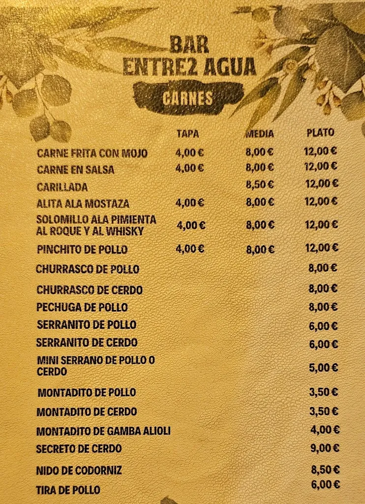 Menu_Bar restaurante entre2aguas_Burguillos_image_1